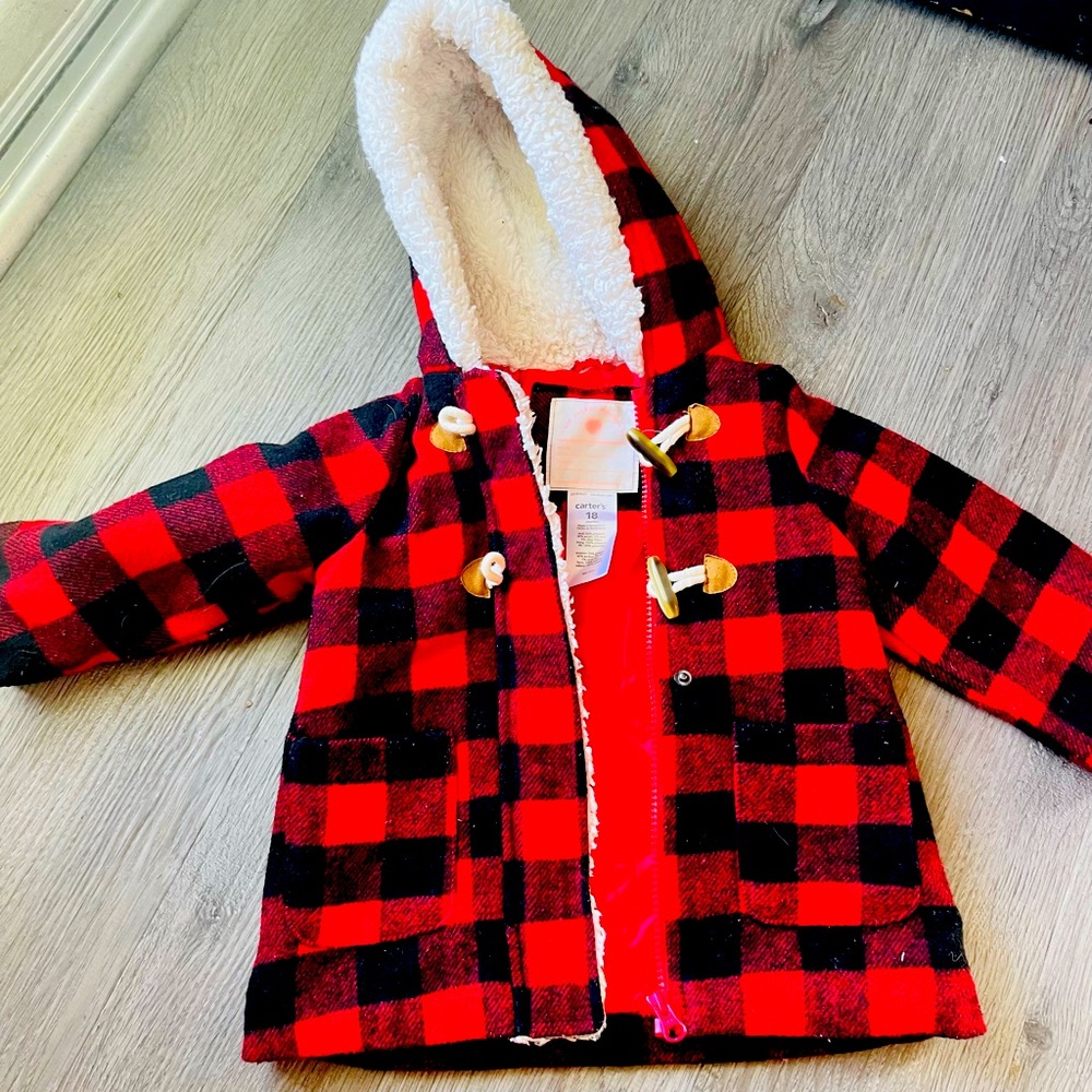 Buffalo Plaid Girls Winter Jacket